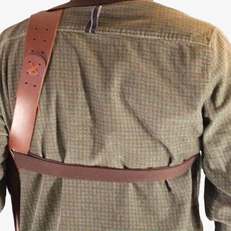 Mittelalterliches Leder-Schulterholster für Männer, Unterarm-Achseltasche