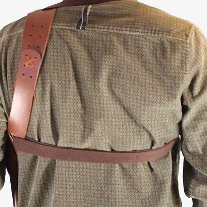 Mittelalterliches Leder-Schulterholster für Männer, Unterarm-Achseltasche