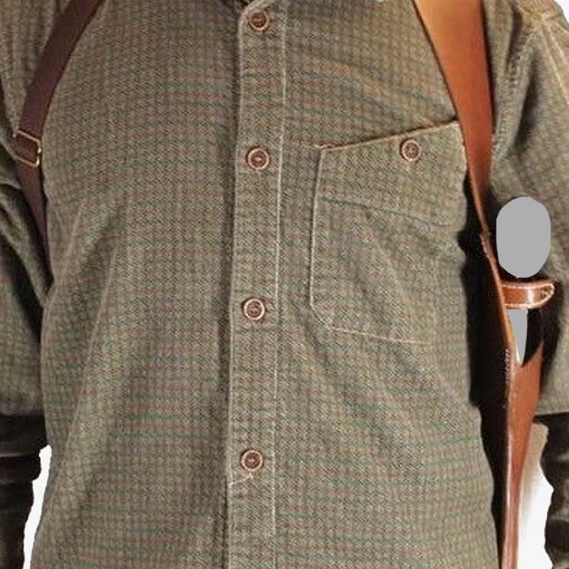 Mittelalterliches Leder-Schulterholster für Männer, Unterarm-Achseltasche