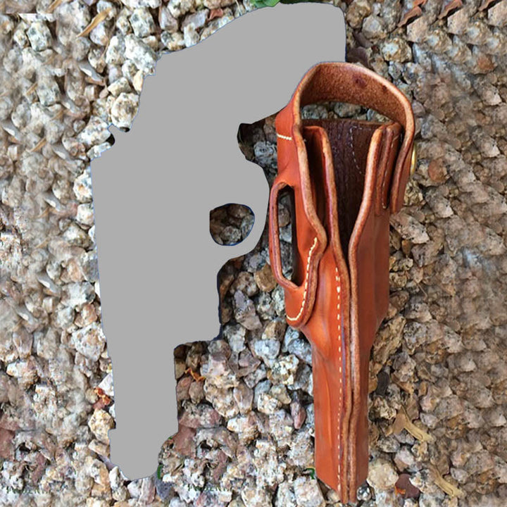 Punk Außerhalb Der Hosenbund Holster Retro Leder Versteckte Tasche