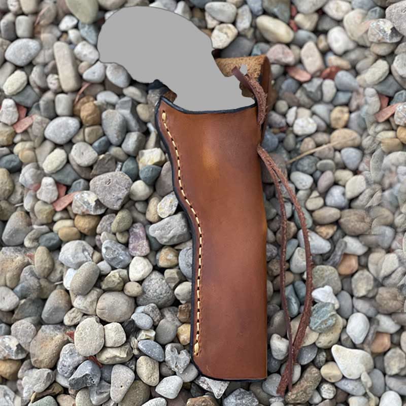 Langes Lederholster für Outdoor-Quaste-Punk-Gürteltasche