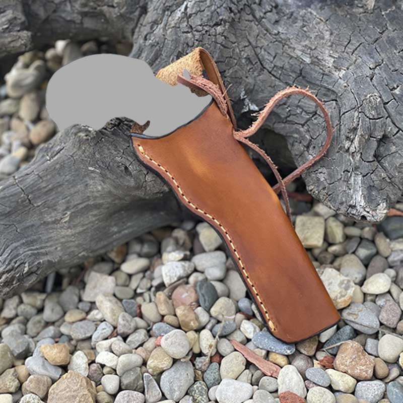 Langes Lederholster für Outdoor-Quaste-Punk-Gürteltasche