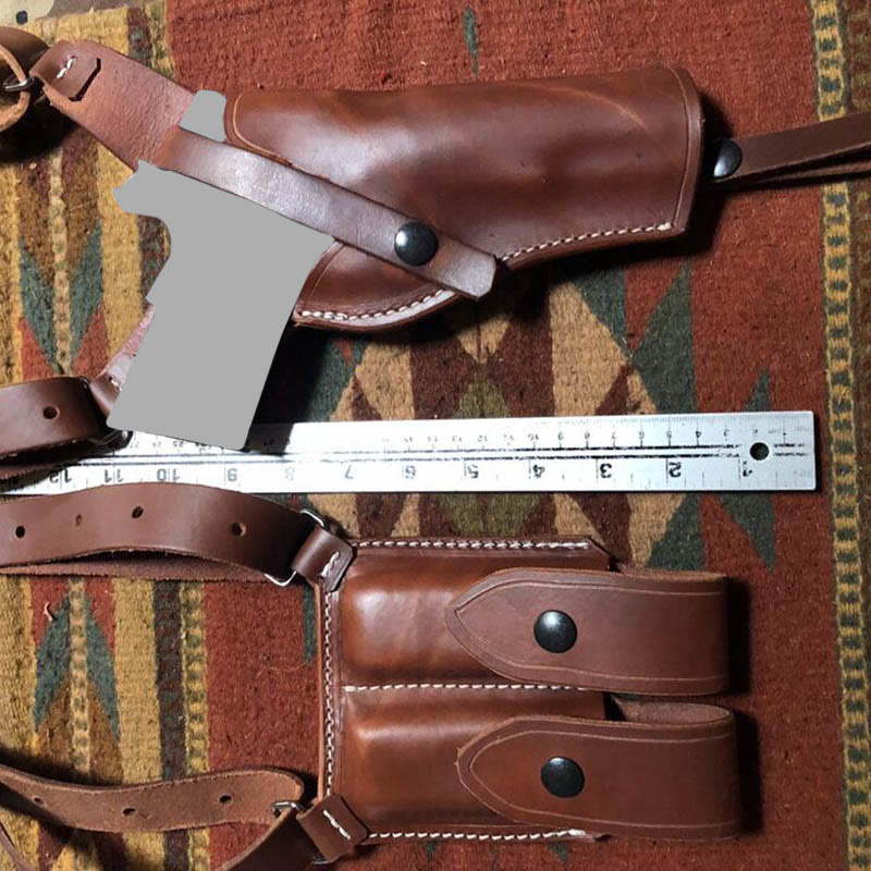 Vintage Leder Schulterholster versteckte Weste Achseltasche für Männer