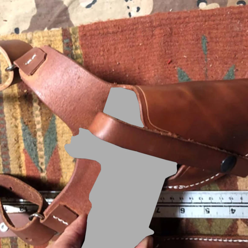 Vintage Leder Schulterholster versteckte Weste Achseltasche für Männer