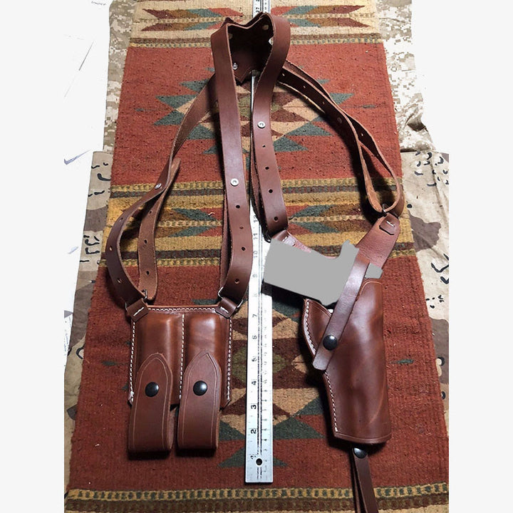 Vintage Leder Schulterholster versteckte Weste Achseltasche für Männer