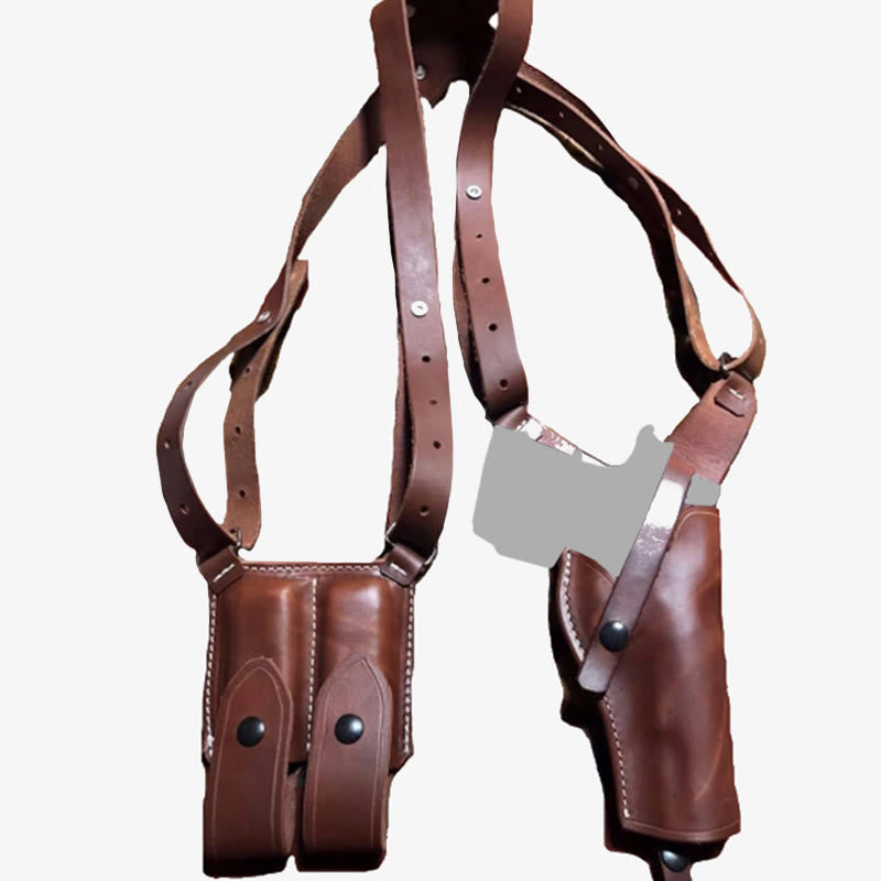 Vintage Leder Schulterholster versteckte Weste Achseltasche für Männer