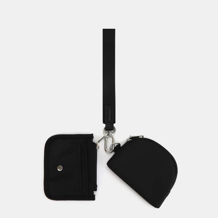 Mini-Geldbörse mit Armband für Damen, leichtes Münzfach aus Nylon