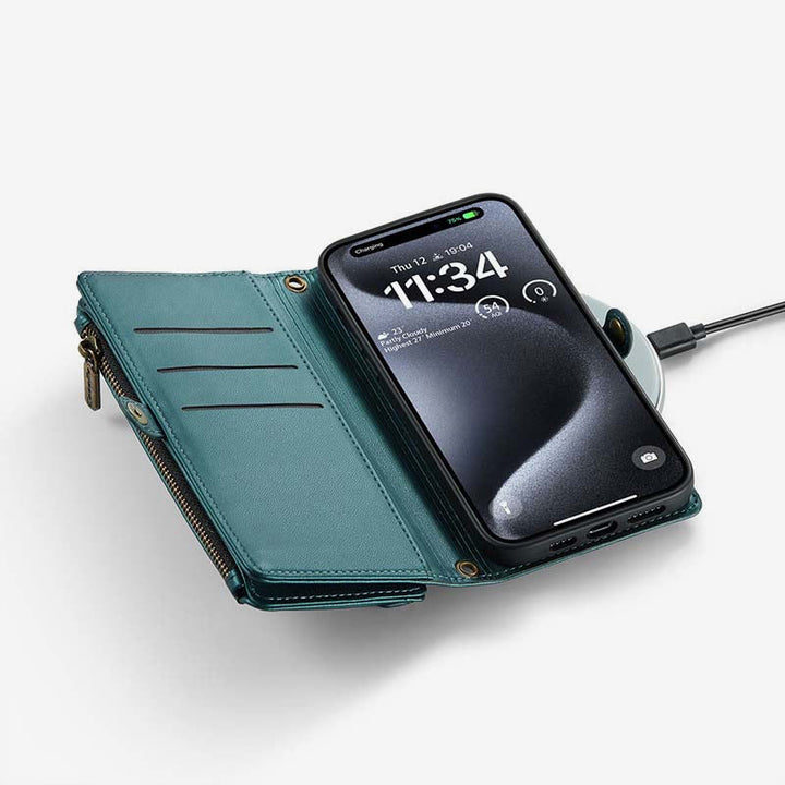 Handytasche Brieftasche für Samsung Z Falten 3/4/5 RFID Blocking Crossbody Geldbörsen Kupplung