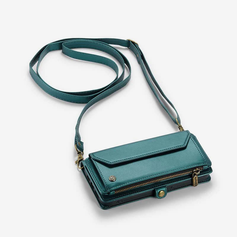 Handytasche Brieftasche für Samsung Z Falten 3/4/5 RFID Blocking Crossbody Geldbörsen Kupplung