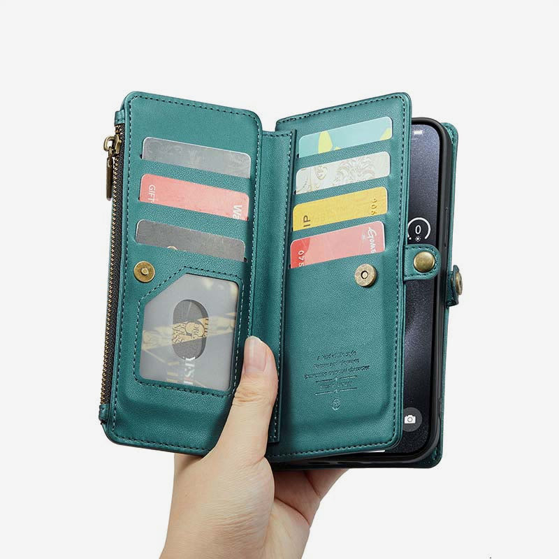 Handytasche Brieftasche für Samsung Z Falten 3/4/5 RFID Blocking Crossbody Geldbörsen Kupplung