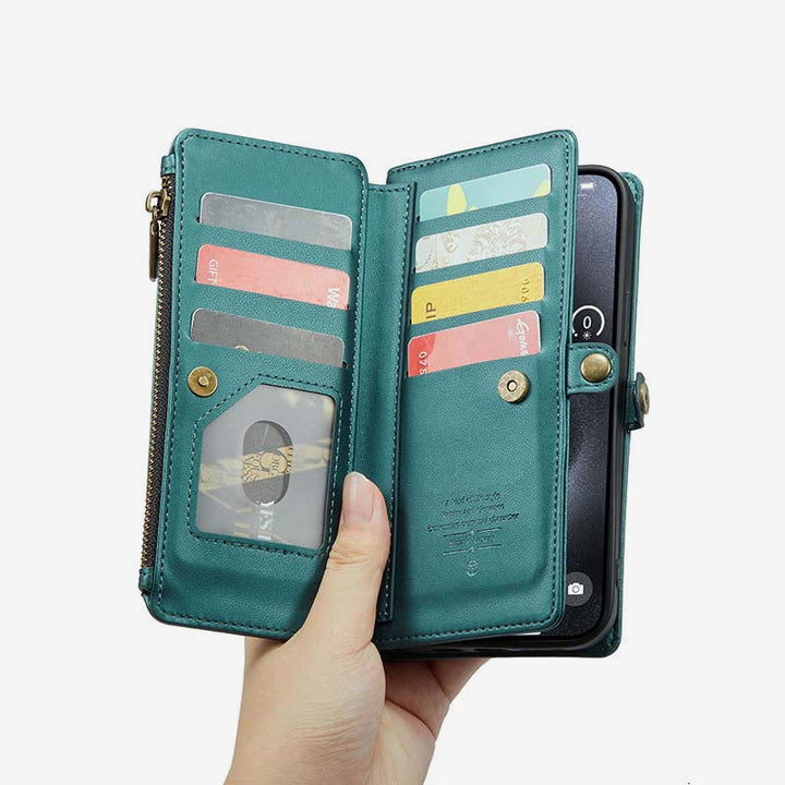 Handytasche Brieftasche für Samsung Z Falten 3/4/5 RFID Blocking Crossbody Geldbörsen Kupplung