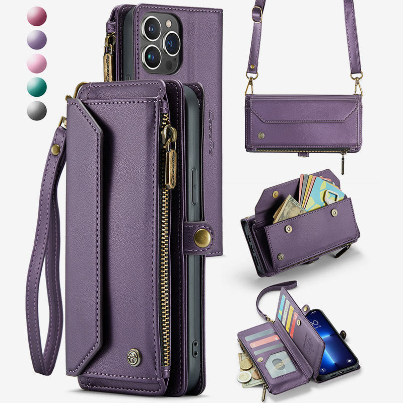 Handytasche Brieftasche für Samsung Z Falten 3/4/5 RFID Blocking Crossbody Geldbörsen Kupplung