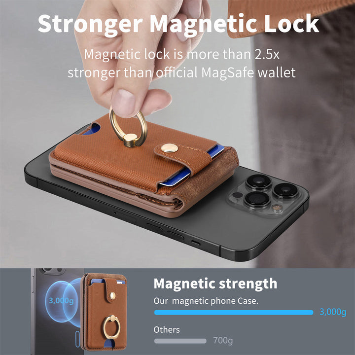 Magnetische Geldbörse, kompatibel mit MagSafe RFID Blocking Wallet für iPhone