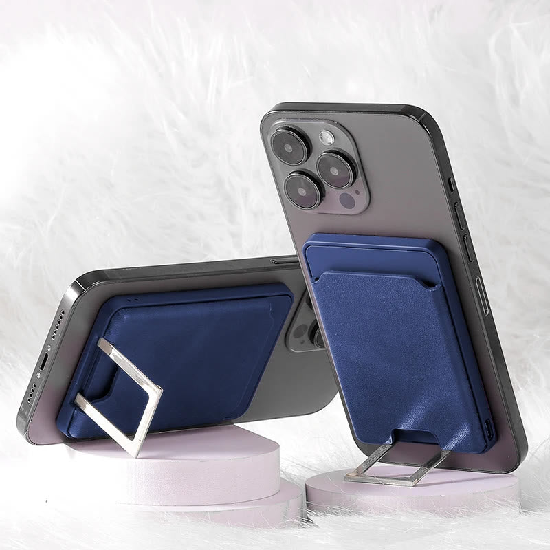 4-IN-1 Magsafe Wallet für iPhone Kabelloses Ladecase mit Kartenhalter