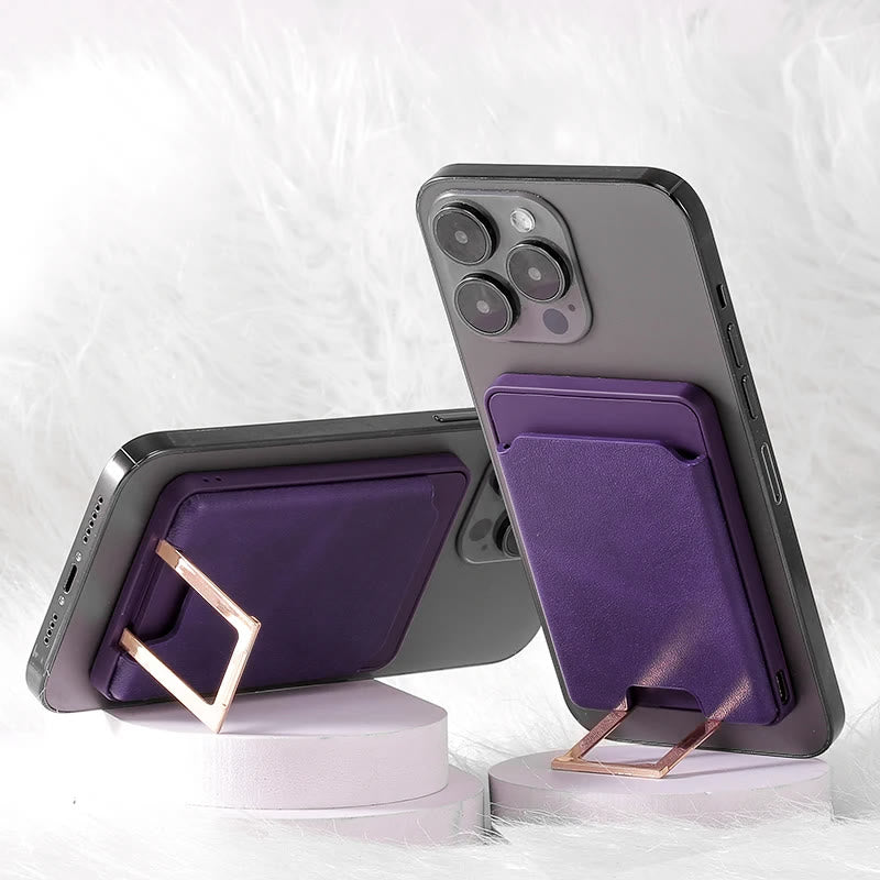 4-IN-1 Magsafe Wallet für iPhone Kabelloses Ladecase mit Kartenhalter