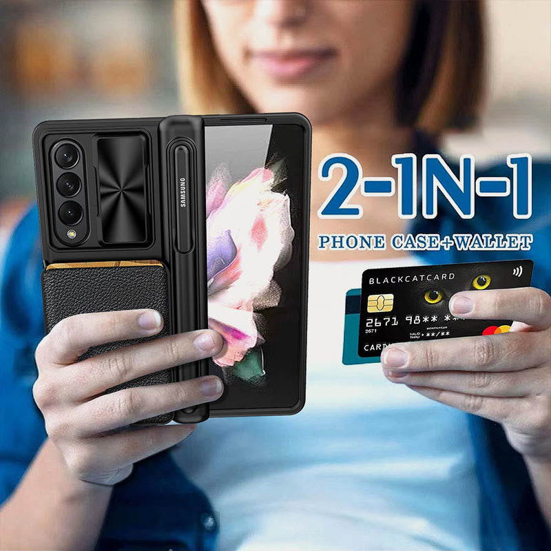 Handyhülle Wallet für Galaxy Z Fold 4/5 mit abnehmbarem Kartenhalter