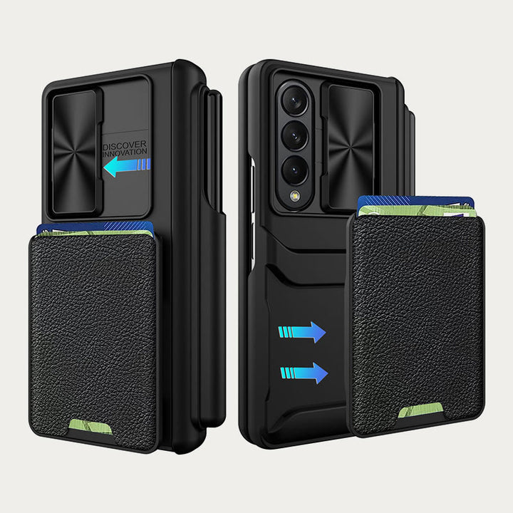 Handyhülle Wallet für Galaxy Z Fold 4/5 mit abnehmbarem Kartenhalter