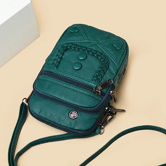 Große Kapazität Retro Handy Tasche Umhängetasche - image 9