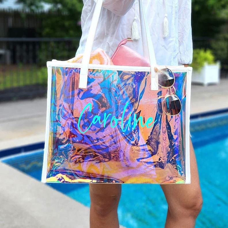 PVC Sommer Strand Tasche Wasserdichte Einkaufs Reise Tote