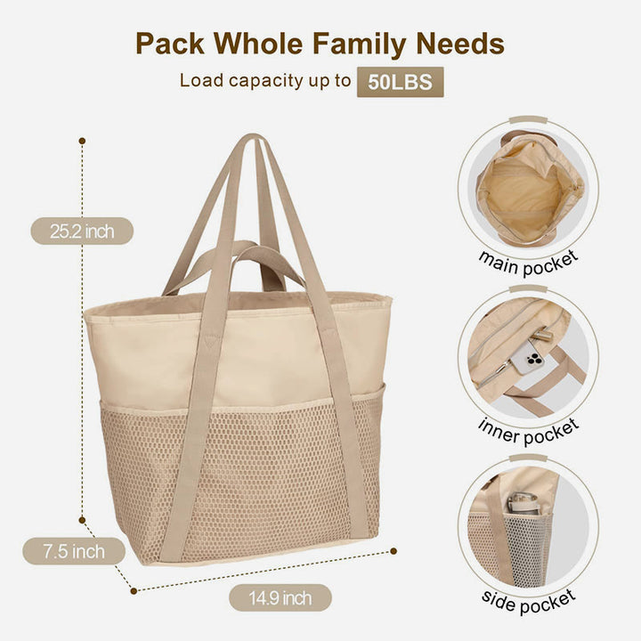 Große Kapazität, wasserdicht, sanddicht, Strandtasche, Tote, Reisesporthandtasche