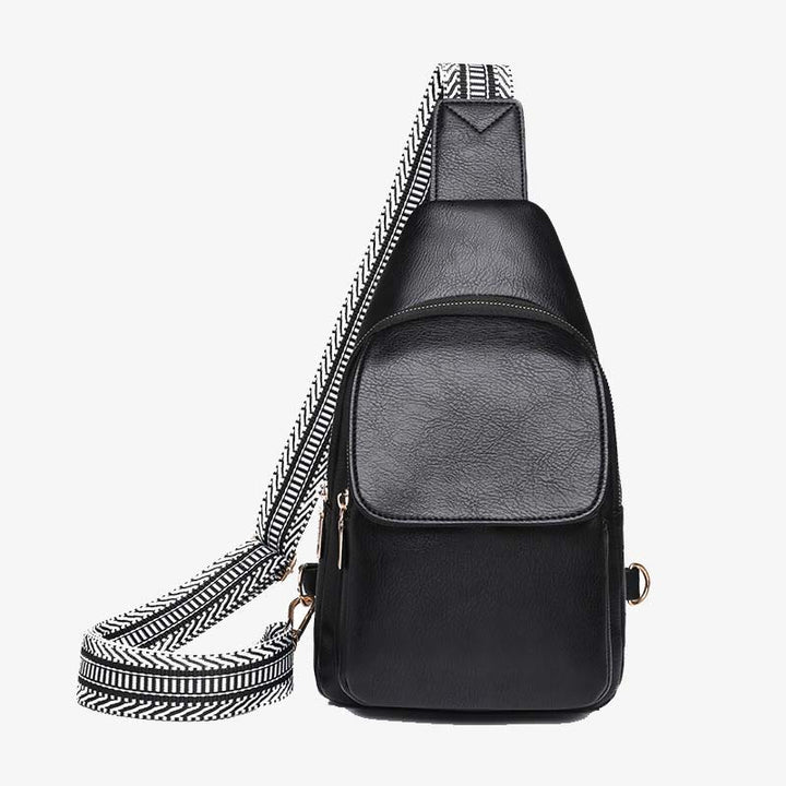 Schultertasche für Damen, veganes Leder, trendige Umhängetasche für Damen, Brusttasche