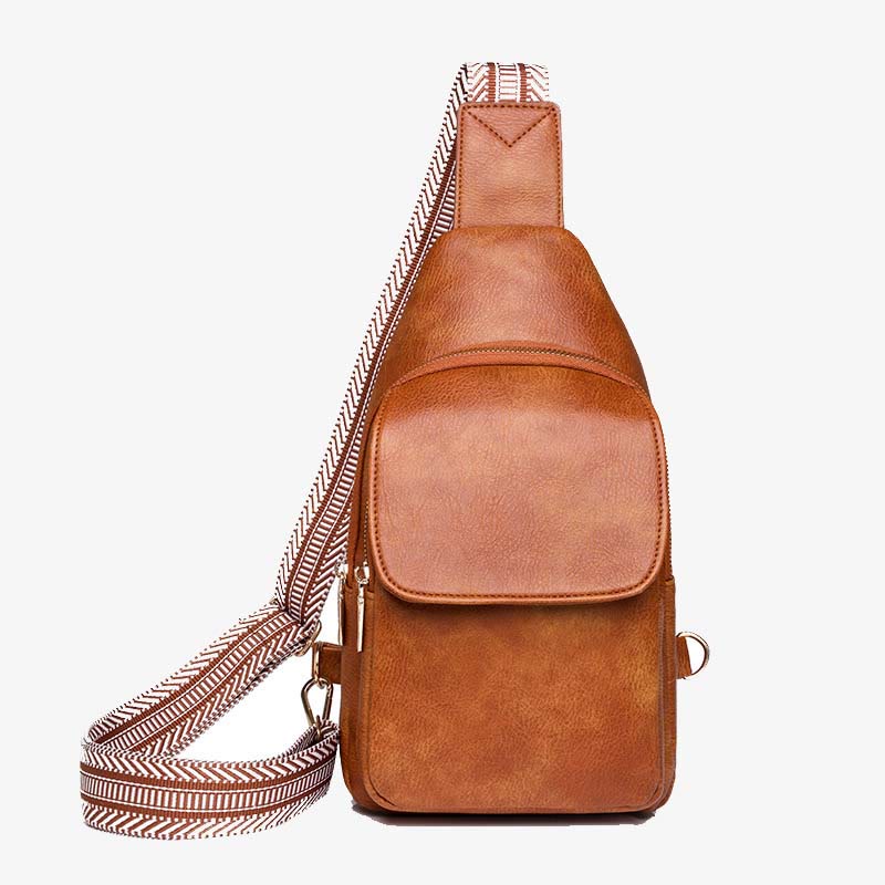 Schultertasche für Damen, veganes Leder, trendige Umhängetasche für Damen, Brusttasche