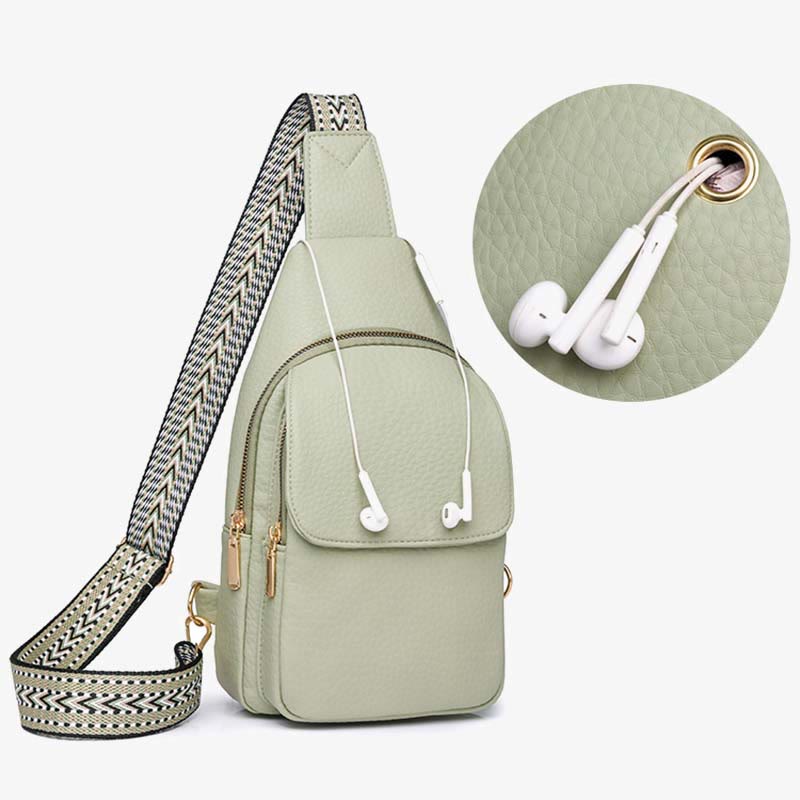 Schultertasche für Damen, veganes Leder, trendige Umhängetasche für Damen, Brusttasche
