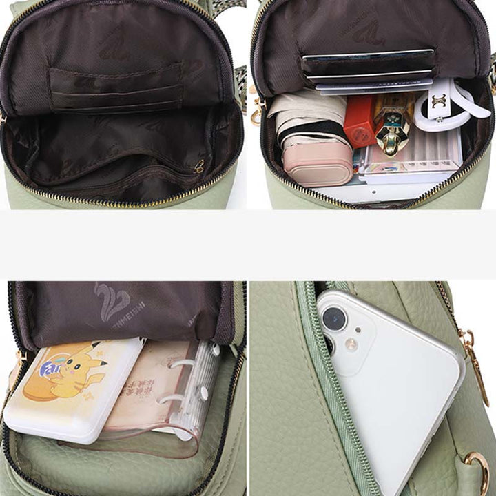 Schultertasche für Damen, veganes Leder, trendige Umhängetasche für Damen, Brusttasche