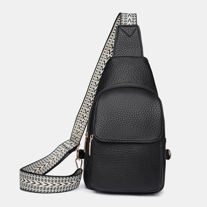 Schultertasche für Damen, veganes Leder, trendige Umhängetasche für Damen, Brusttasche