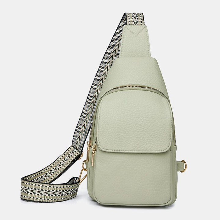 Schultertasche für Damen, veganes Leder, trendige Umhängetasche für Damen, Brusttasche