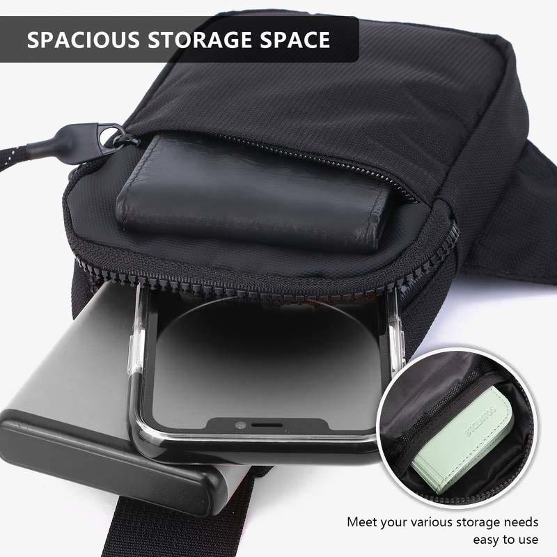 Mini-Reise-Brusttasche, Schultertasche für Damen und Herren, leicht, kleine Umhängetasche