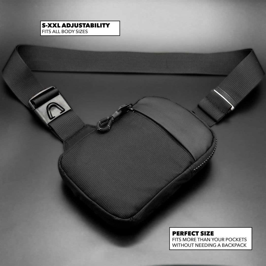 Mini-Reise-Brusttasche, Schultertasche für Damen und Herren, leicht, kleine Umhängetasche