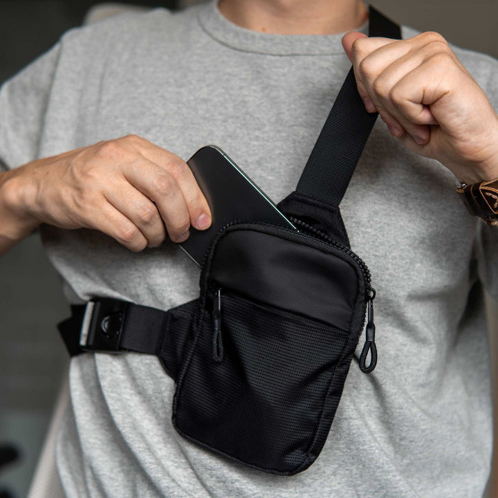 Mini-Reise-Brusttasche, Schultertasche für Damen und Herren, leicht, kleine Umhängetasche