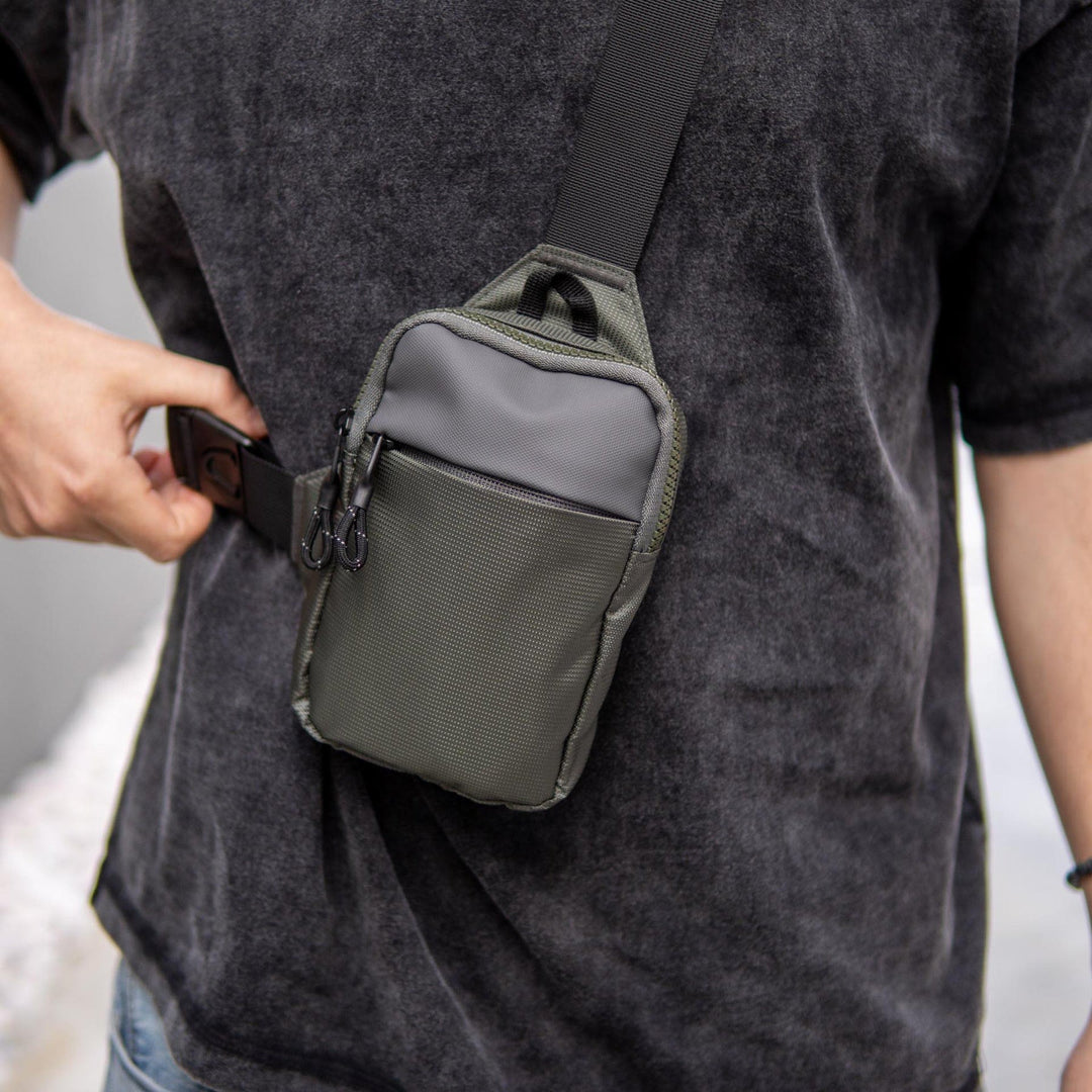 Mini-Reise-Brusttasche, Schultertasche für Damen und Herren, leicht, kleine Umhängetasche