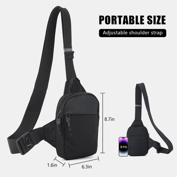 Mini-Reise-Brusttasche, Schultertasche für Damen und Herren, leicht, kleine Umhängetasche