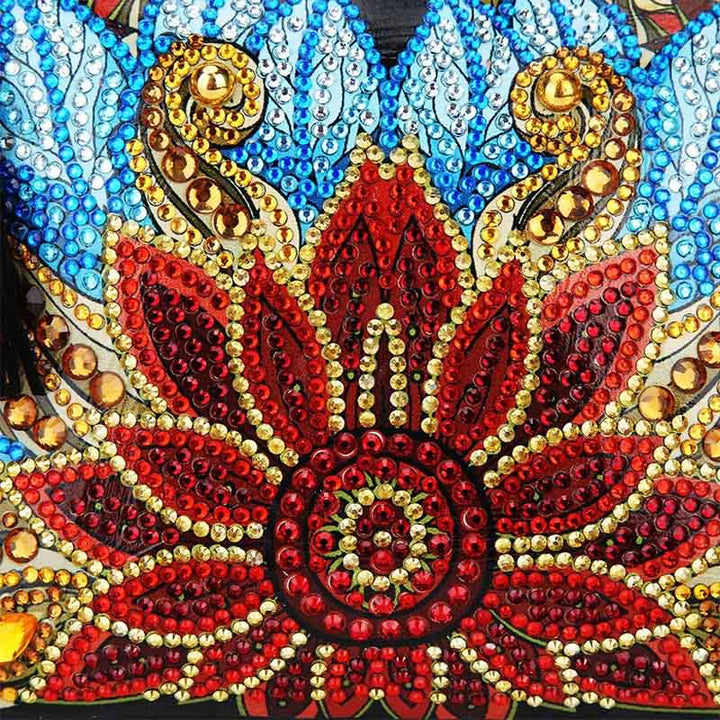 DIY Blumen Totenkopf Schmetterling Diamant Kunst Malerei Geldbörse Quaste Umhängetasche