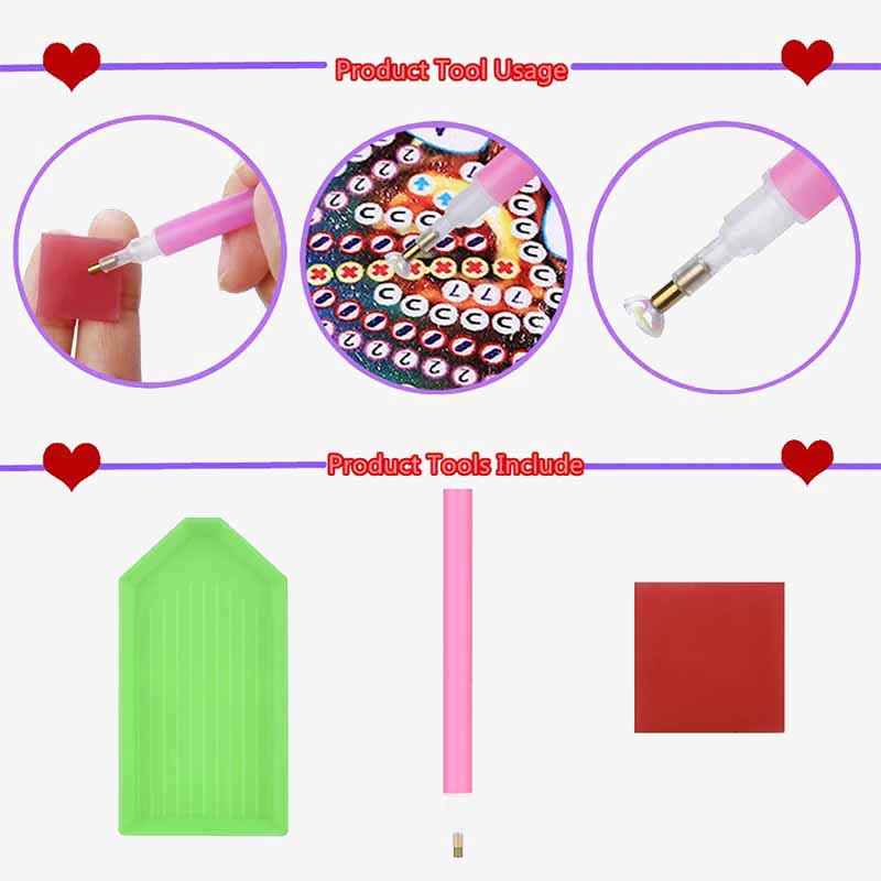 DIY Diamant Kosmetiktasche Fischschuppen Muster Regenbogen Make-Up Tasche Geldbörsen