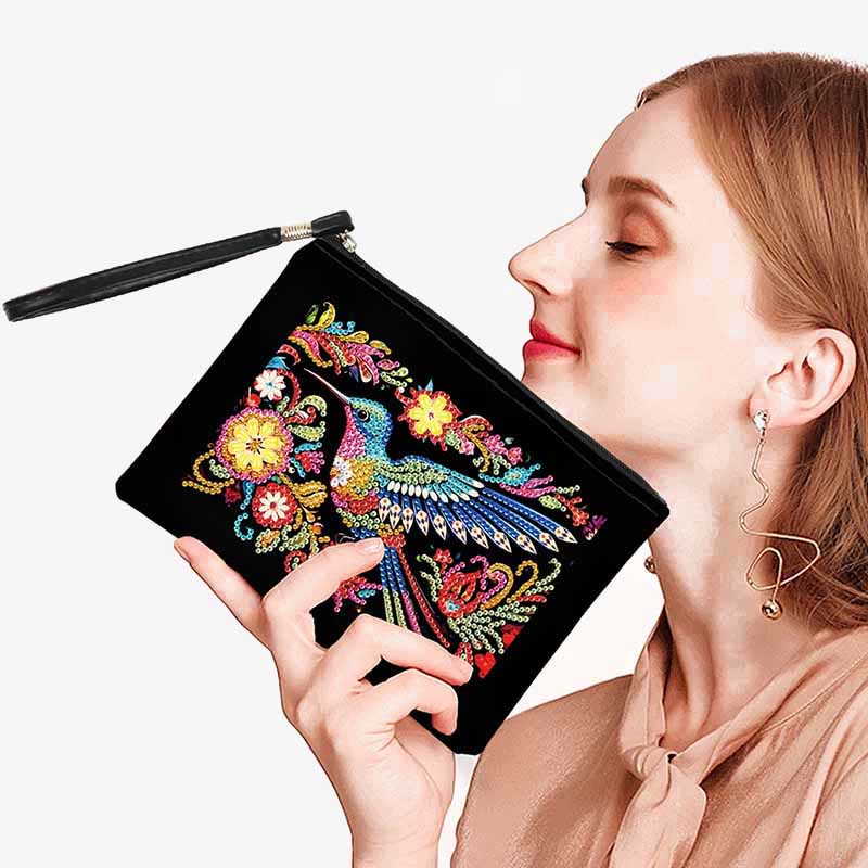 Kolibri Diamant Armband Clutch DIY Diamant Kunst Malerei Geldbörsen