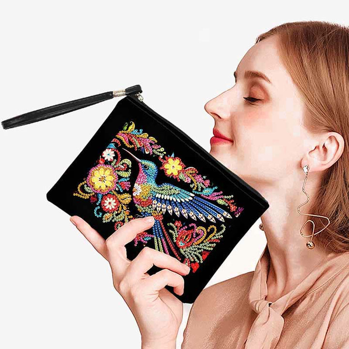 Kolibri Diamant Armband Clutch DIY Diamant Kunst Malerei Geldbörsen