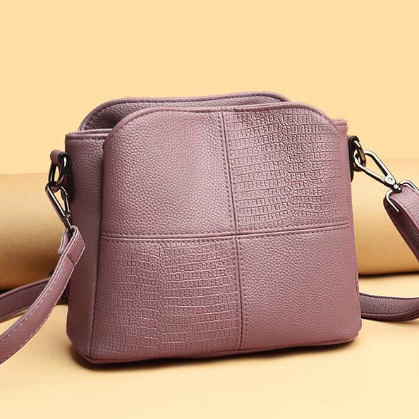 Geldbörsen und Handtaschen für Damen, Umhängetasche aus PU mit mehreren Fächern