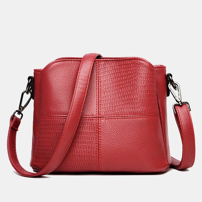 Geldbörsen und Handtaschen für Damen, Umhängetasche aus PU mit mehreren Fächern