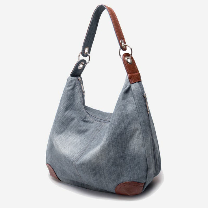 Multifunktionale klassische Denim Tote Hobo Schulter Umhängetasche