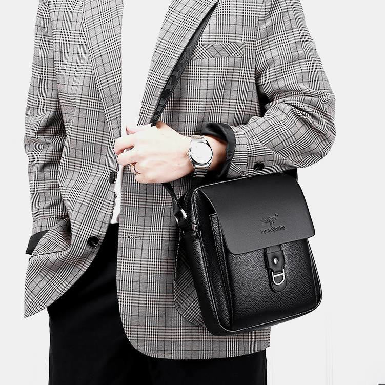 Retro-Business-Umhängetasche mit großem Fassungsvermögen