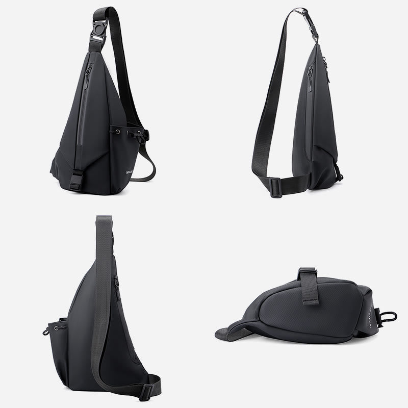 Wasserdichte reflektierende Schultertasche Brusttasche für Männer Reise Sport Geldbörsen