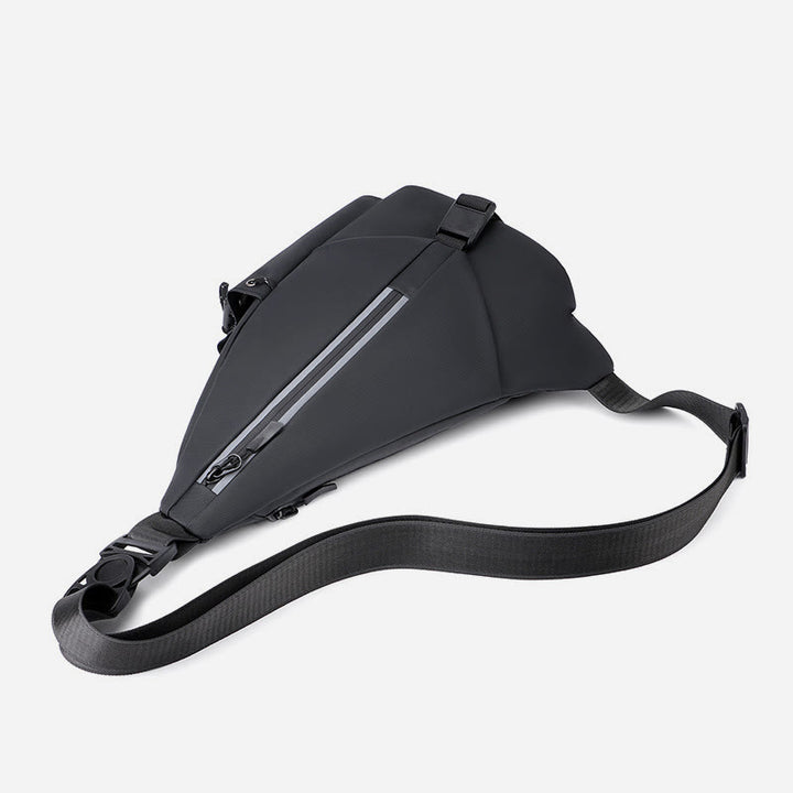 Wasserdichte reflektierende Schultertasche Brusttasche für Männer Reise Sport Geldbörsen