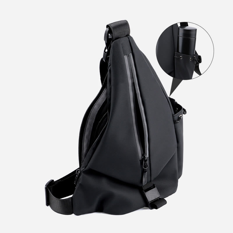 Wasserdichte reflektierende Schultertasche Brusttasche für Männer Reise Sport Geldbörsen