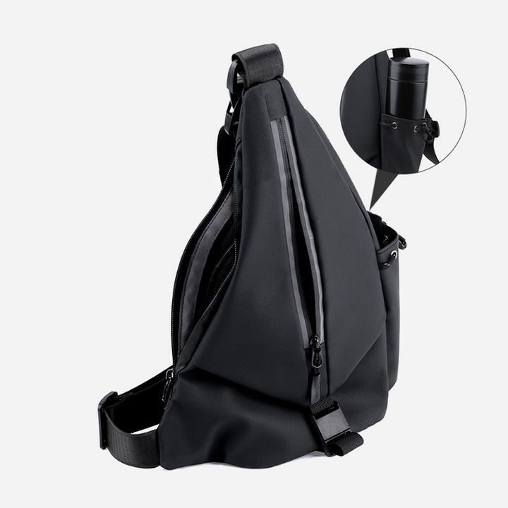Wasserdichte reflektierende Schultertasche Brusttasche für Männer Reise Sport Geldbörsen
