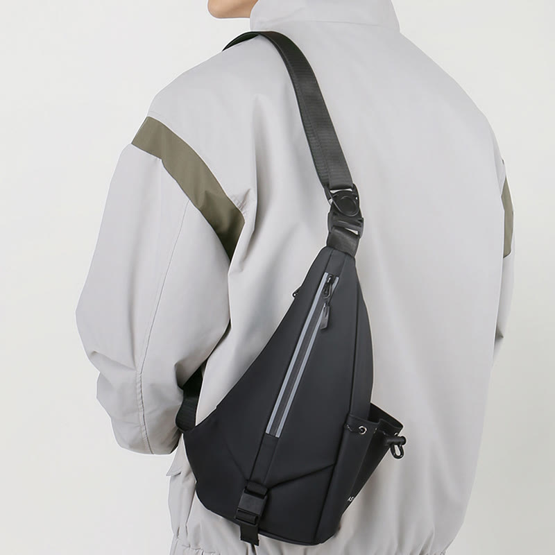 Wasserdichte reflektierende Schultertasche Brusttasche für Männer Reise Sport Geldbörsen