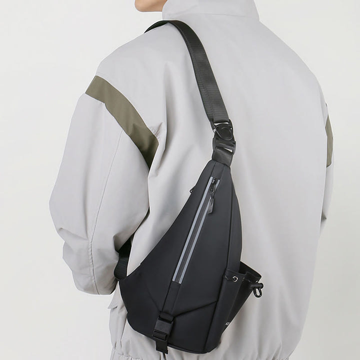 Wasserdichte reflektierende Schultertasche Brusttasche für Männer Reise Sport Geldbörsen