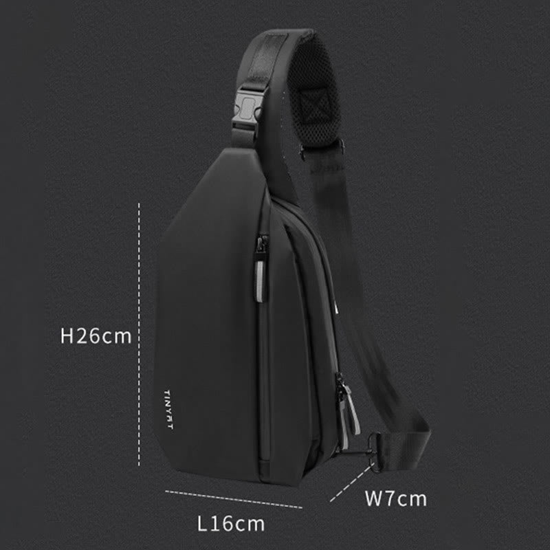 Leichte Reisetasche für Männer Trendy One-Shoulder Sling Bag Daypack